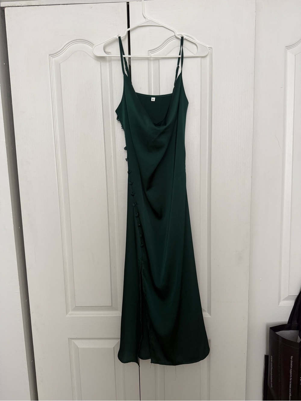 Emerald Green Cowl Neck Slip Dress